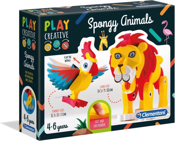 Clementoni animaletti morbidi – set creativo per bambini