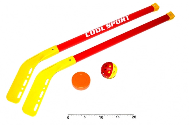 Mini hockey con stecche e disco 75 cm