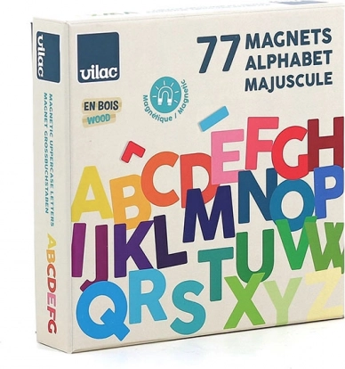 Vilac Alfabeto Magnetico in Legno Lettere Maiuscole