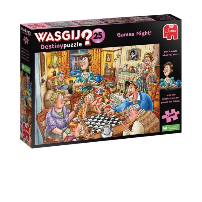 Puzzle 1000 pezzi Wasgij Serata di giochi