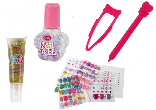 Valigetta Con Accessori Per Manicure e Nail Art