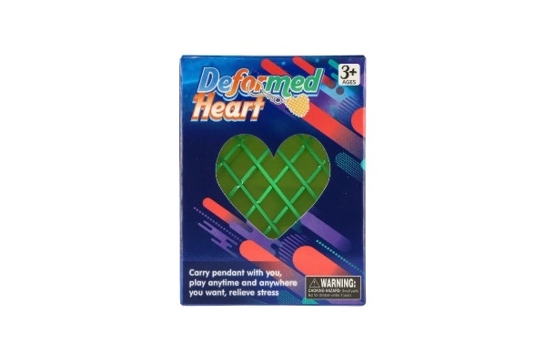 Fidget antistress cuore in plastica