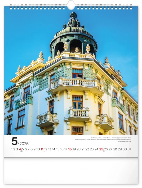 Calendario da parete Brno 2025