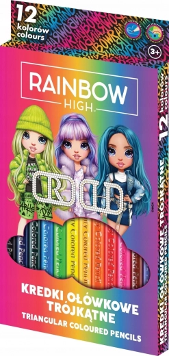 Matite colorate triangolari 12 pz ASTRA RAINBOW HIGH