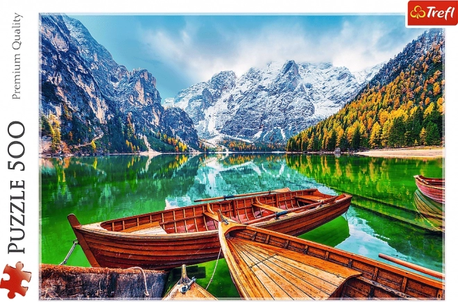 Puzzle di 500 pezzi Lago di Braies Italia