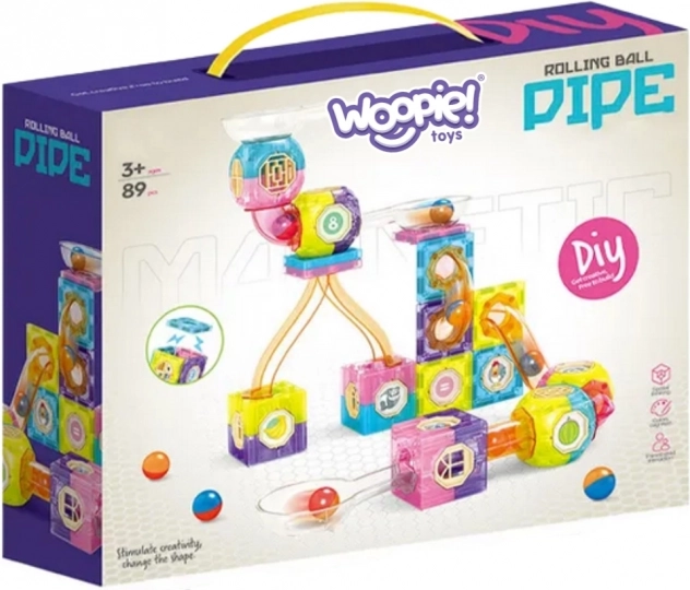 Pista Magnetica Woopie Costruzione di Biglie 89 pezzi
