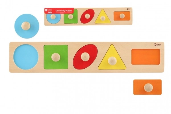 Puzzle in legno con forme geometriche per bambini