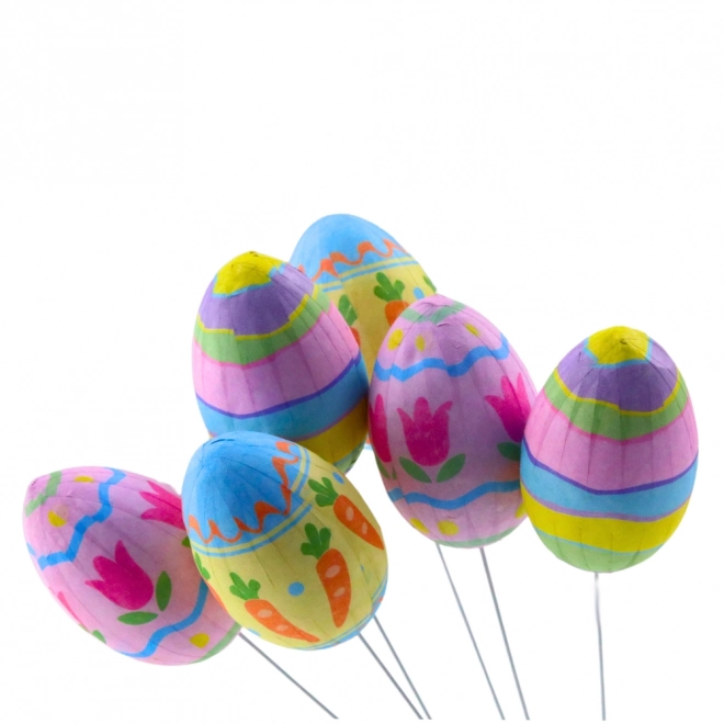 Uova di Pasqua decorativi con Carote e Tulipani