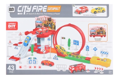 Pista con catapulta
