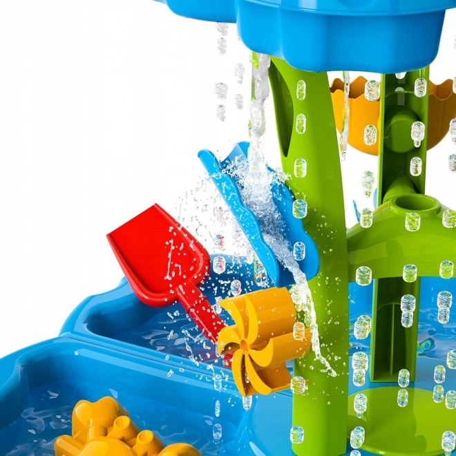 Tavolo d'acqua e sabbiera 2 in 1 XXL con fontana e delfino Woopie