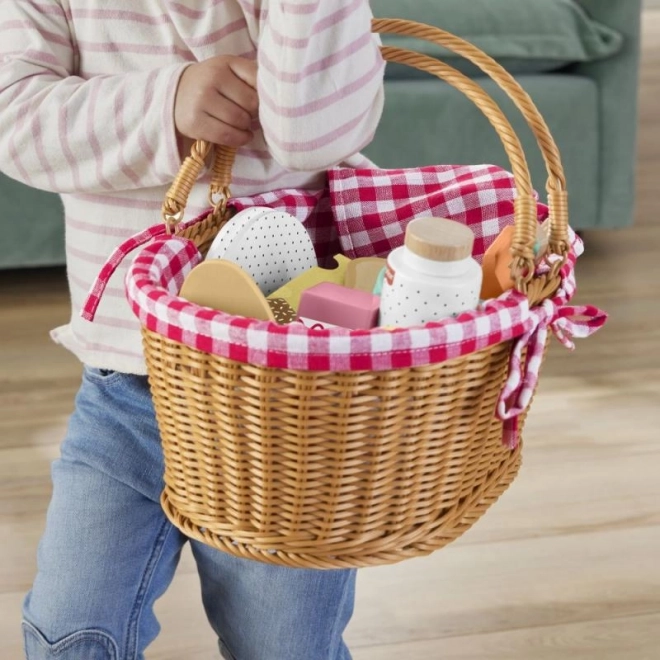 Cestino da picnic con leccornie di legno Fisher-Price