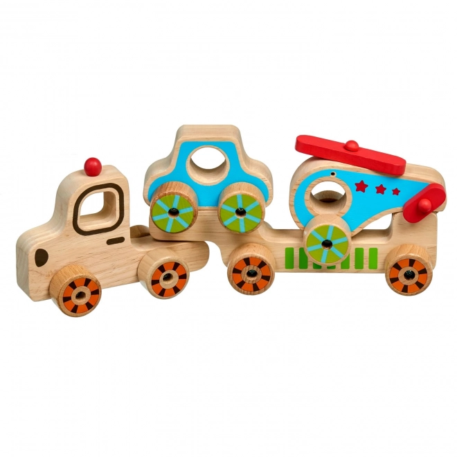 Il mio primo camion in legno - Puzzle 4 pezzi