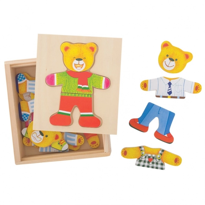 Puzzle vestire orsetto Bigjigs Toys