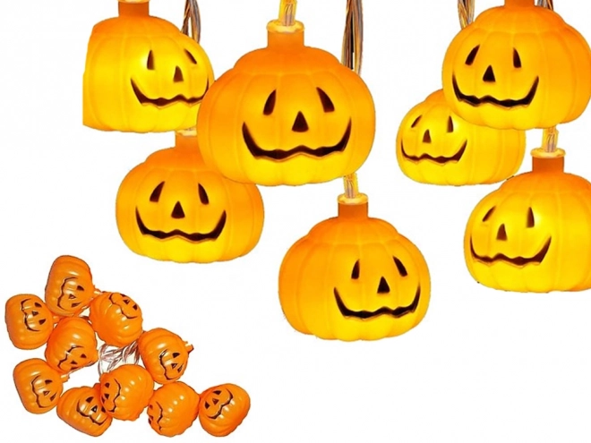 Luci a zucca LED Halloween da 200 cm