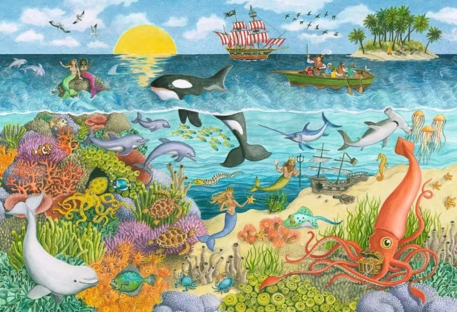 Puzzle Pirati e Sirene RAVENSBURGER 2x24 Pezzi