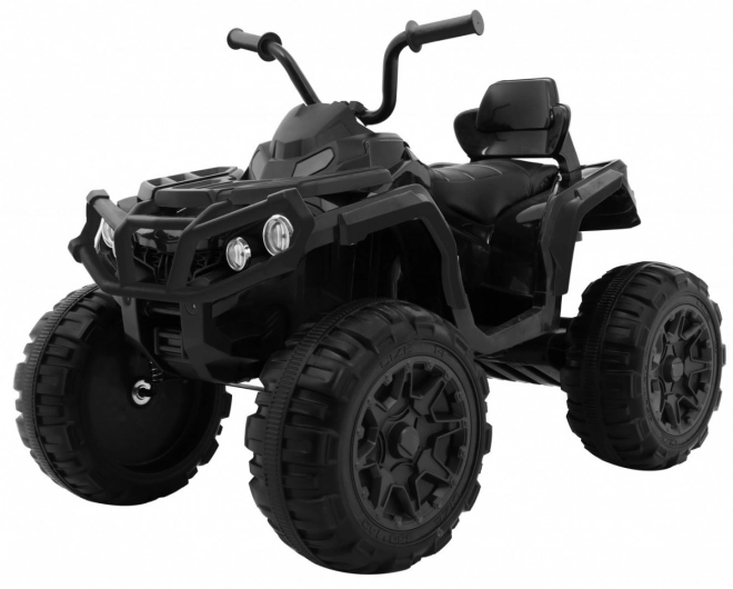 Quad ATV 2,4GHz a batteria per bambini nero + telecomando + ruote EVA + radio MP3 + partenza lenta
