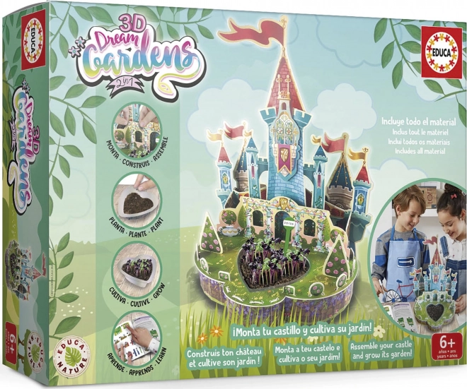 Educa Kit Creativo 3D Dream Gardens: Castello 2 in 1