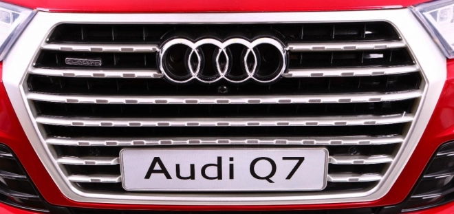 Audi Q7 Quattro S-Line a batteria Vernice rossa + Telecomando + Avvio lento + EVA + Radio MP3
