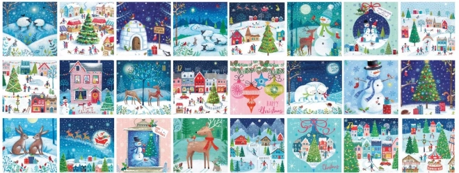 Calendario dell'Avvento con puzzle di Eurographics: Villaggio di Natale