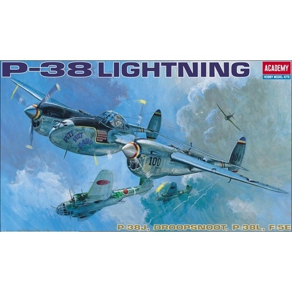 Modello in plastica Academy Lockheed P-38 Lightning 1:48