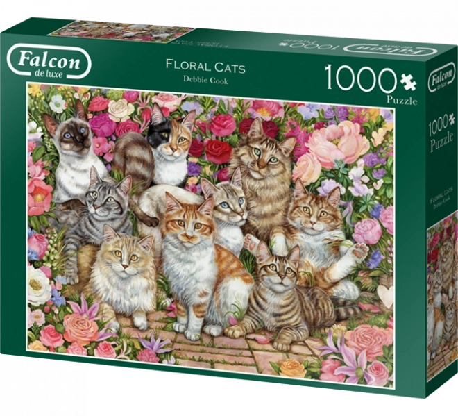 Puzzle gatti tra i fiori 1000 pezzi