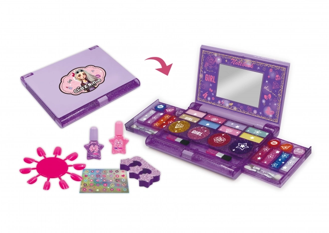 Set trucco con specchio per bambini