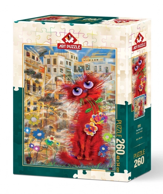 Puzzle Gatto Rosso 260 Pezzi