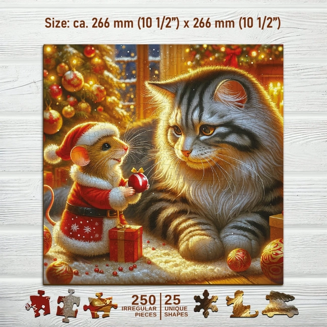 Puzzle in legno Gatto e topo 250 pezzi