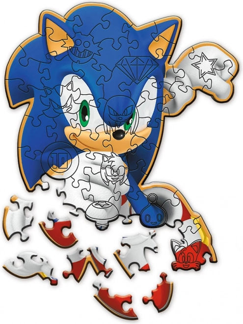 Puzzle in legno Radosny Sonic 50 pezzi