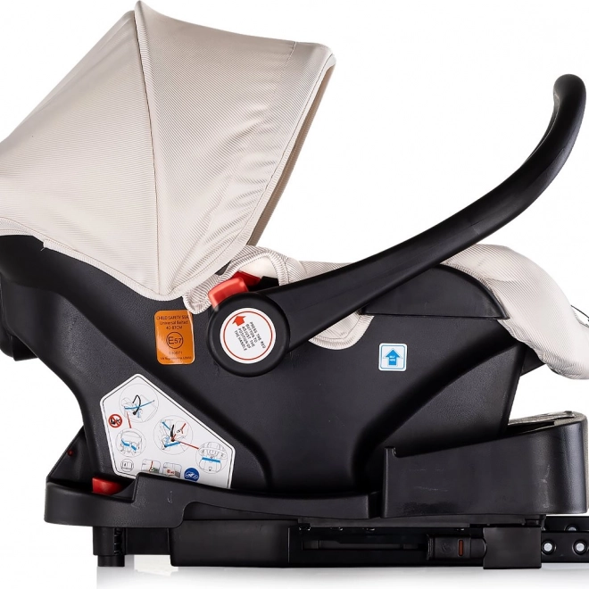 Seggiolino auto Chipolino Aura i-Size 40-85 cm Biscotta