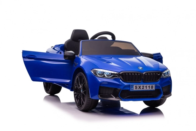 Auto elettrica con batteria BMW M5 Drift blu