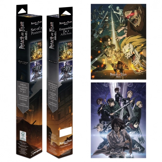 Set di mini poster di Attack on Titan