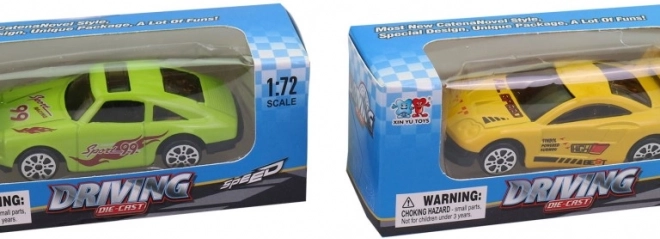 Auto da corsa 7 cm con ruote libere