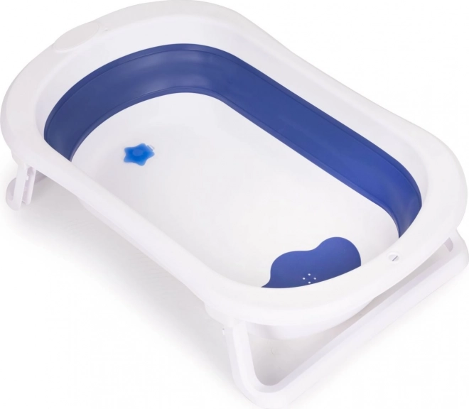 Vasca da bagno pieghevole per neonati Ecotoys blu