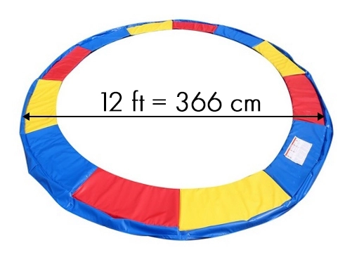 Copertura colorata per trampolino 366-374 cm