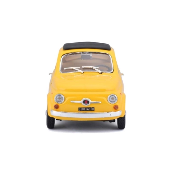 Modello Fiat 500 F 1965 in scala 1:24 giallo