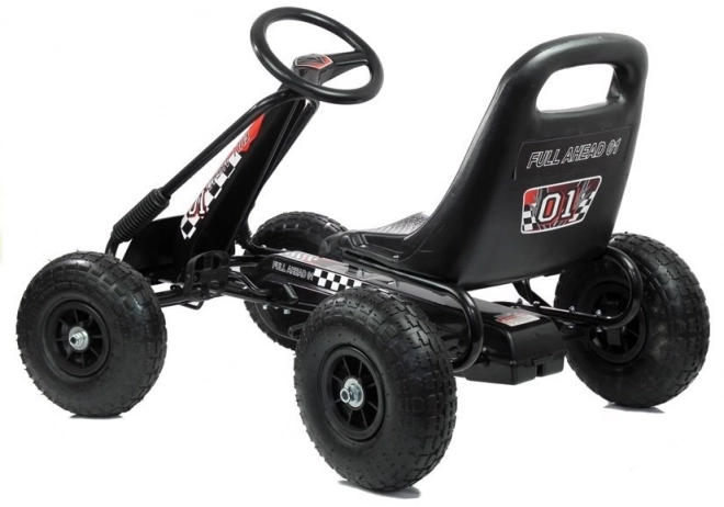 Gokart Nero con Ruote Gonfiabili