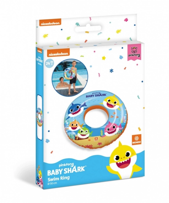 Gonfiabile Baby Shark a forma di ciambella