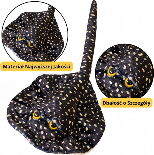Manta magica nera con puntini 50 cm