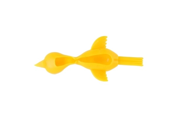 Giocattolo antistress gallina volante in silicone 10 cm