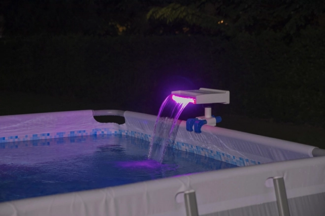 Fontana d'acqua con illuminazione a LED per piscine da giardino BESTWAY