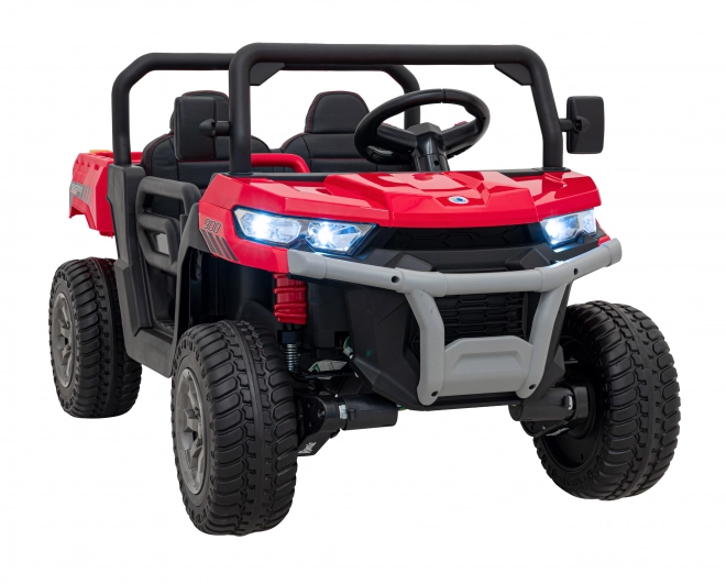 Auto Pick-Up Speed 900 pro bambini Rosso + trazione 4x4 + pompa mobile + vano bagagli + telecomando + pala + LED audio