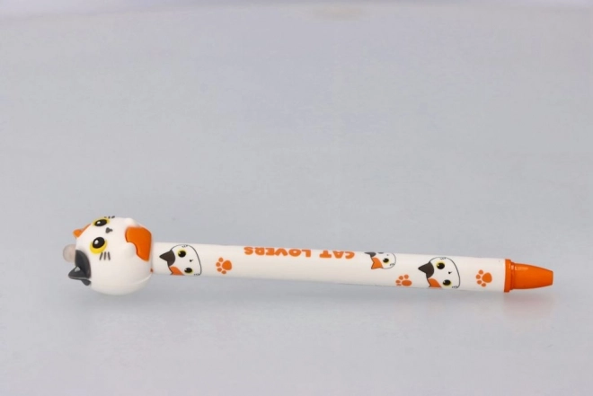 Penna cancellabile con motivo gatto 3D 0,5mm