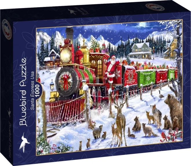 Puzzle Treno di Babbo Natale Bluebird 1000 pezzi