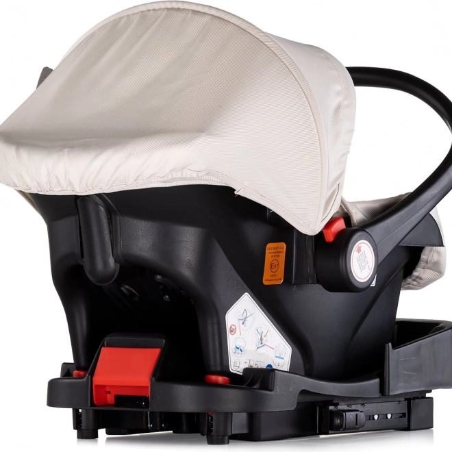 Seggiolino auto Chipolino Aura i-Size 40-85 cm Biscotta