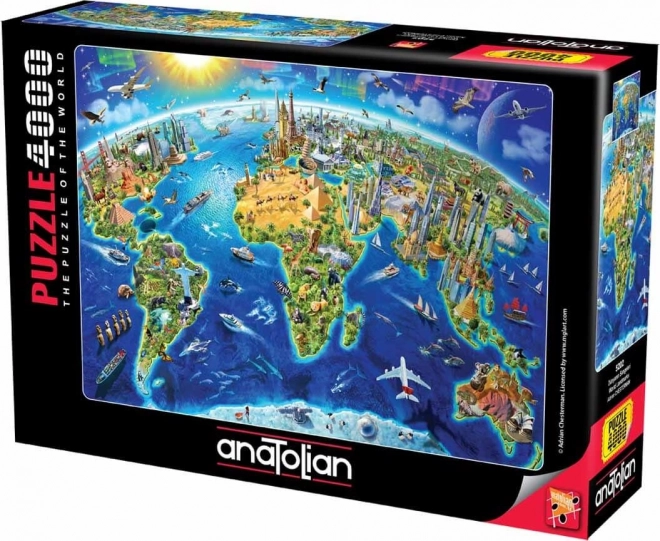 Puzzle Monumenti del Mondo 4000 Pezzi