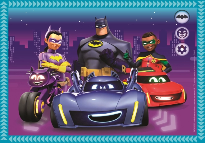 Puzzle Batwheels 4v1 (12, 16, 20, 24 pezzi)
