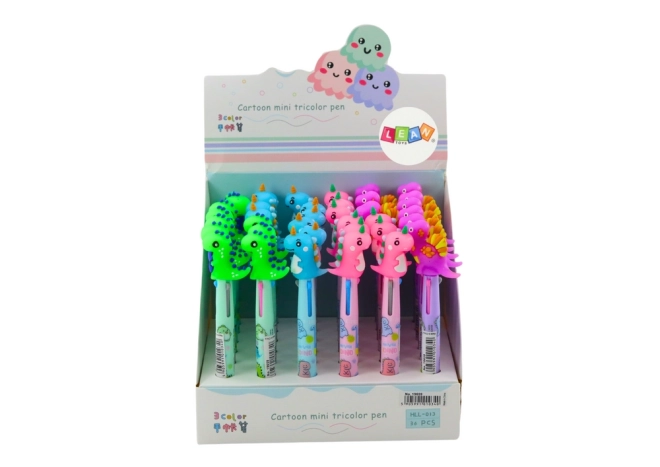 Penna multicolore con dinosauro