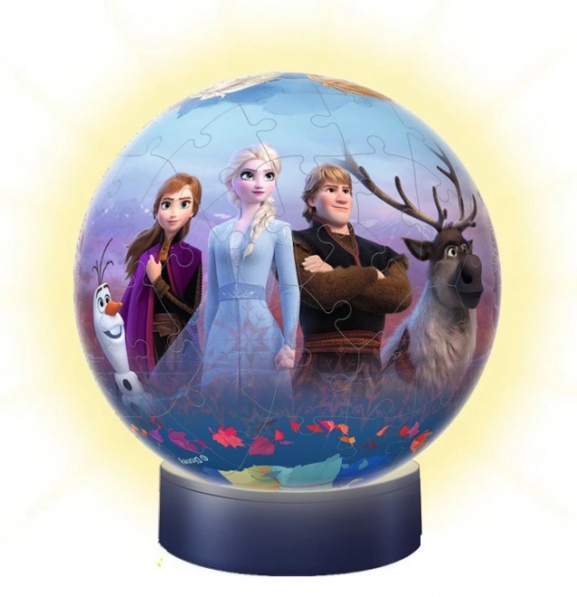 Palla puzzle 3D luminosa Frozen 2 di Ravensburger