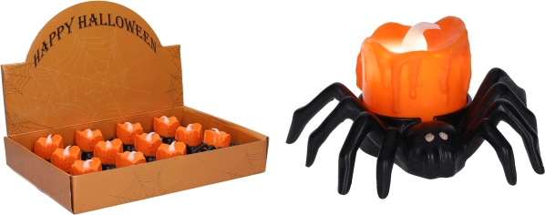 decorazione ragno luminoso di Halloween